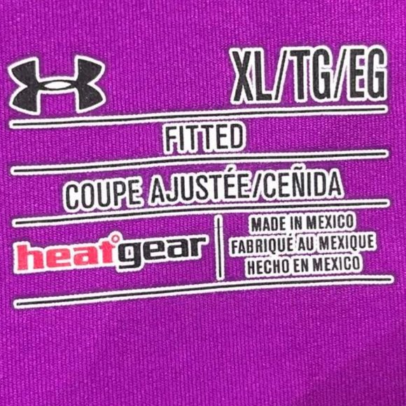 Under Armour Woman’s Sz XL/TG/EG Fitted Top Heat - Picture 6 of 8